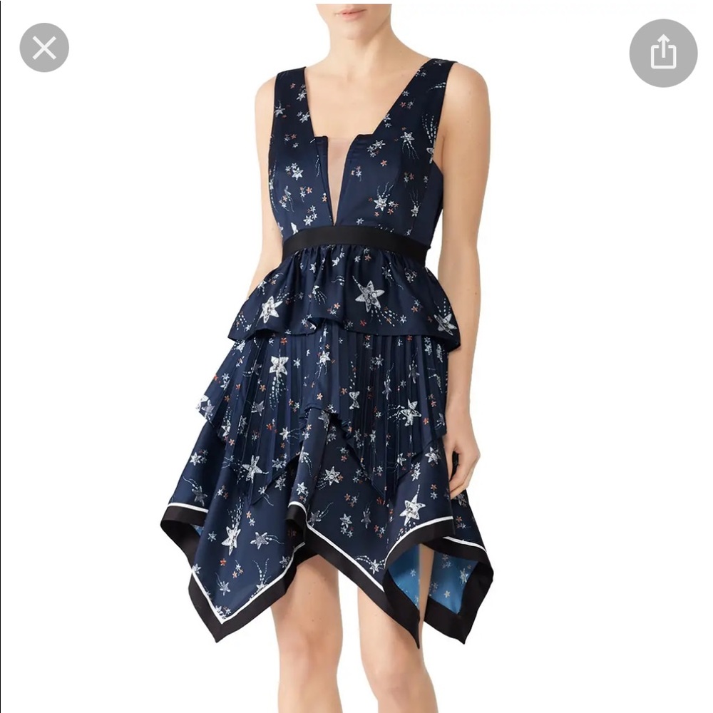 Self-Portrait Star Handkerchief Dress